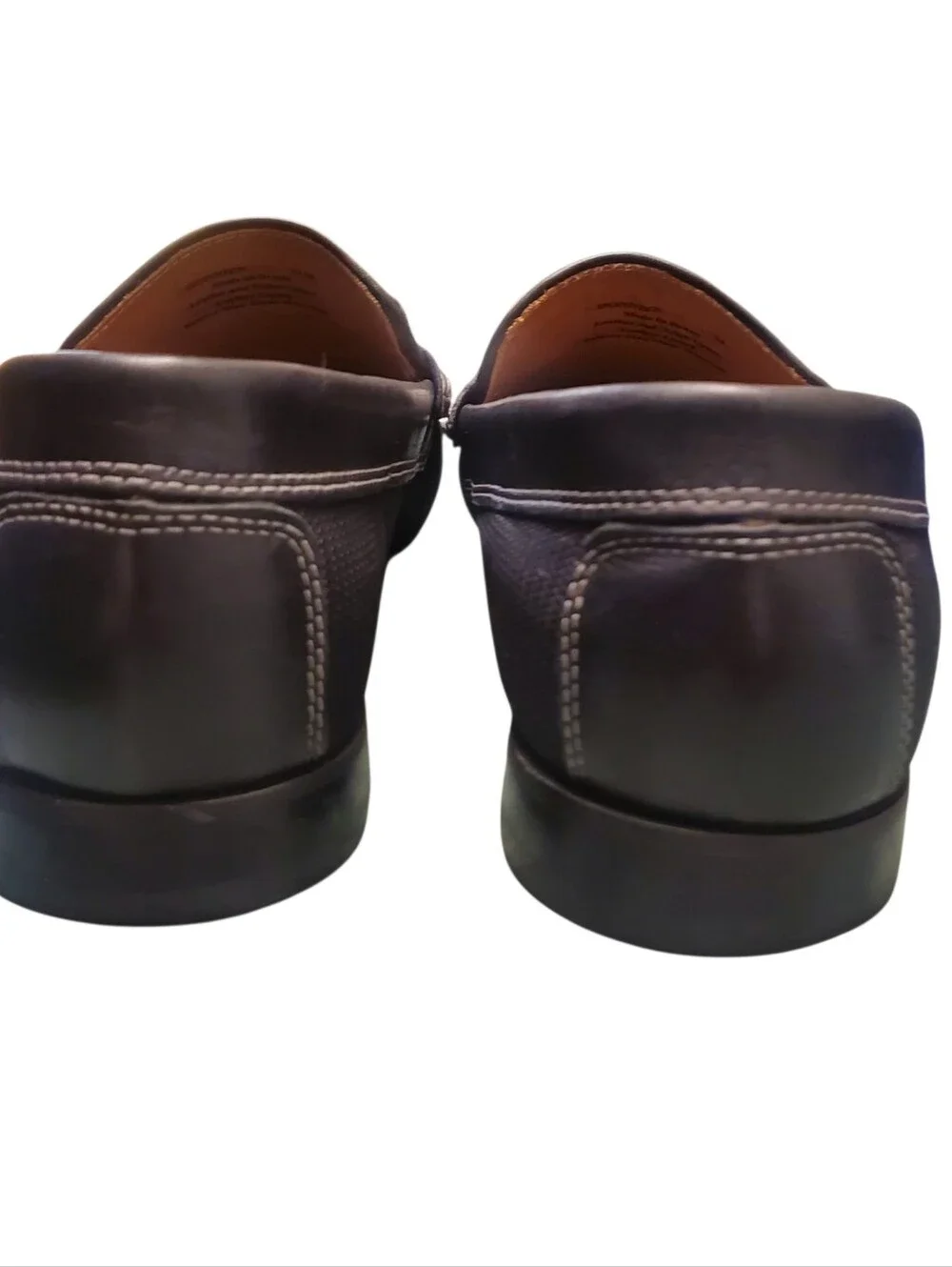Donald Pliner Donnie Black Leather & Nylon Moc Toe Slip-On Loafers Men's Size 11